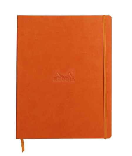 Rhodia Softcover Notebook - A4 - Tangerine - Lined